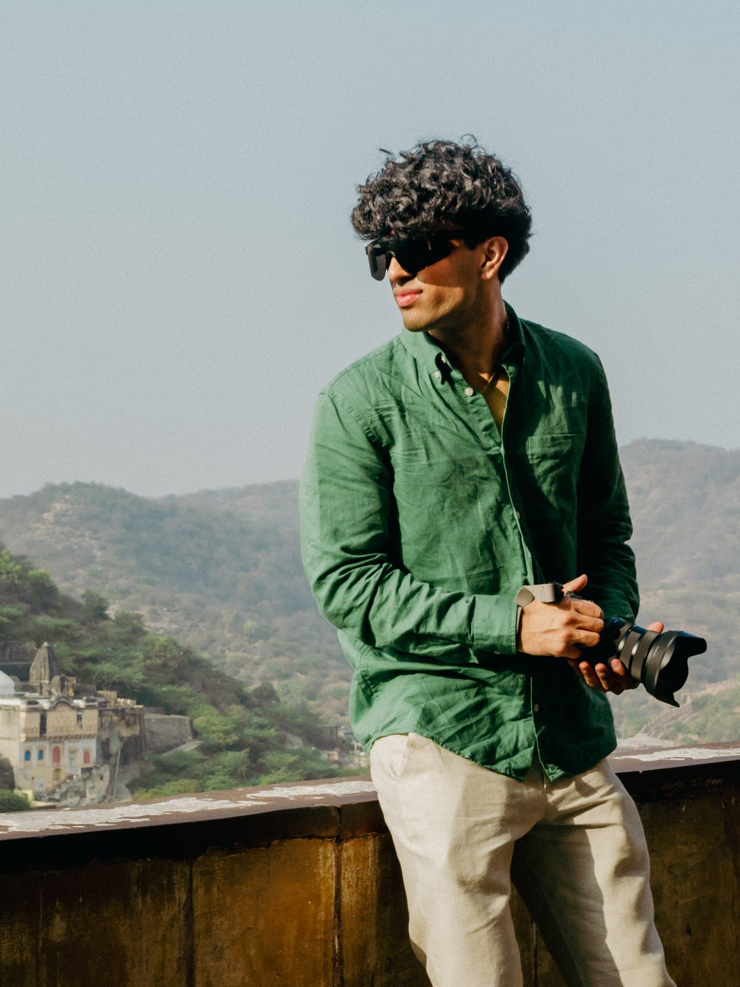 Akshar with his camera